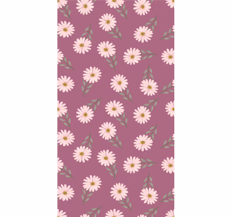 Toile fenêtre fleurs et plantes thème floral de marguerite - TenStickers