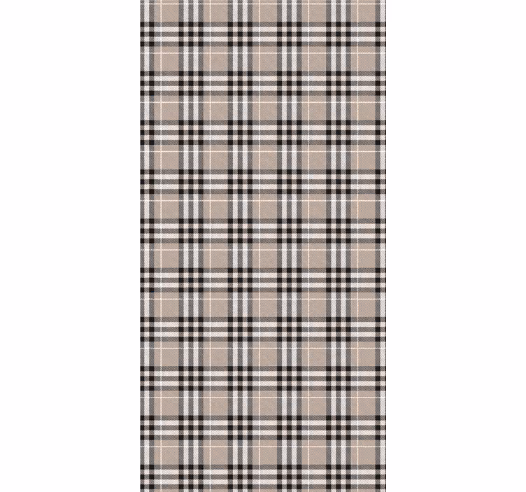 Toile fenêtre textures et motifs motif à carreaux classique - TenStickers