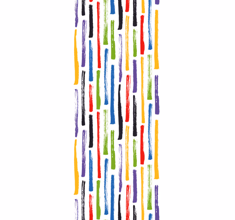 Toile fenêtre coups de pinceau colorés - TenStickers