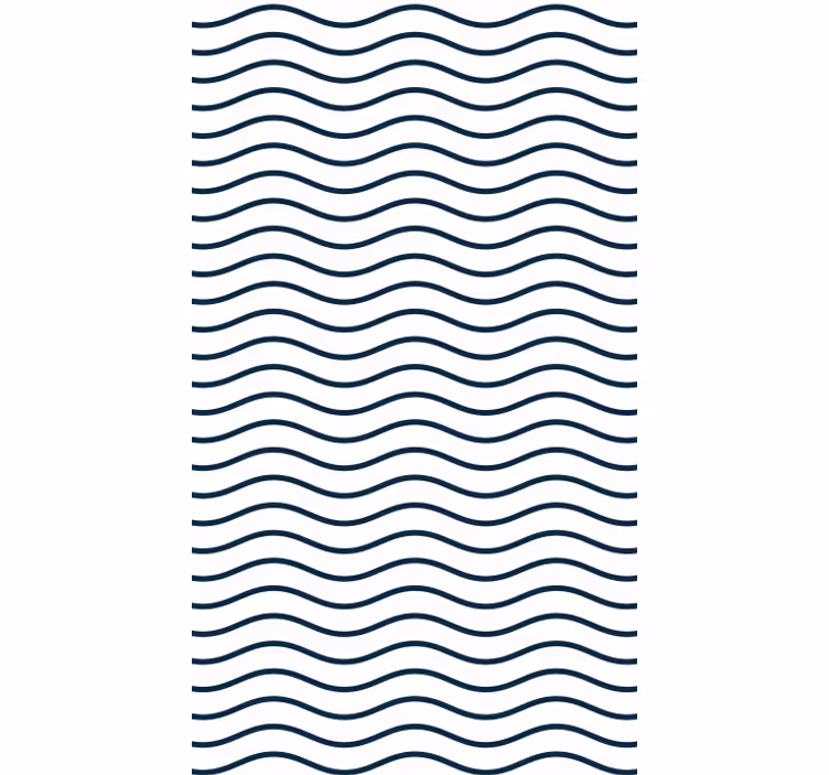 Toile fenêtre textures et motifs vagues ondulantes - TenStickers