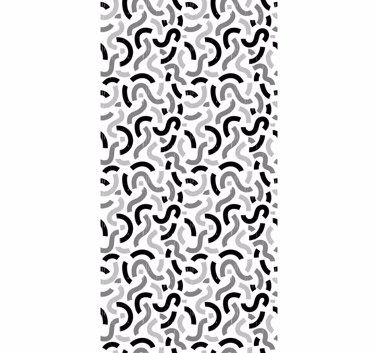 Toile fenêtre textures et motifs motifs courbes abstraits - TenStickers