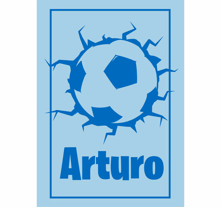 Toile fenêtre sport conception de football personnalisée - TenStickers