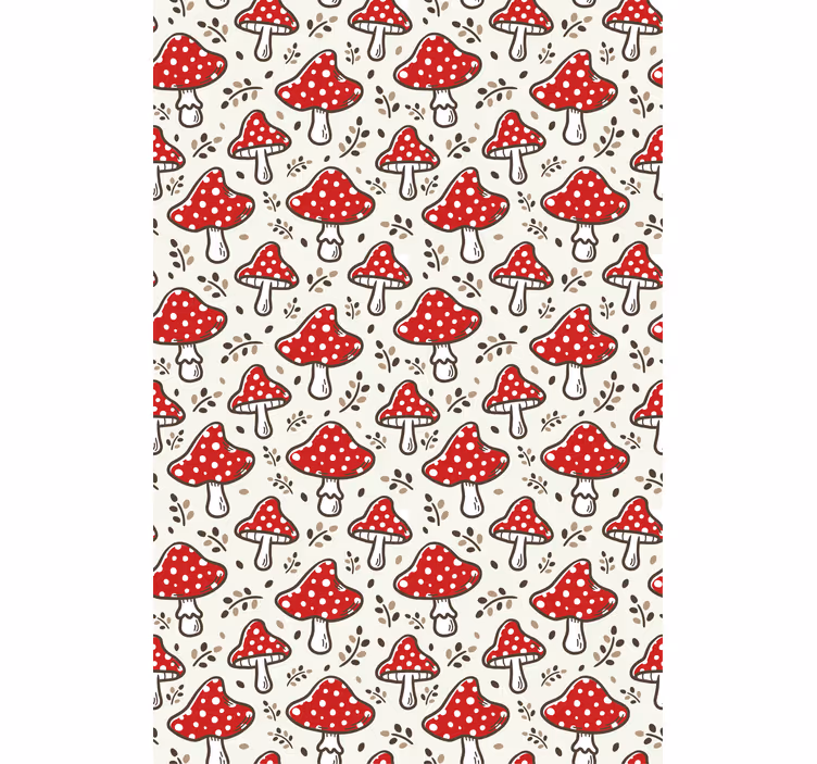 Stores Modèle moderne de champignons colorés - TenStickers