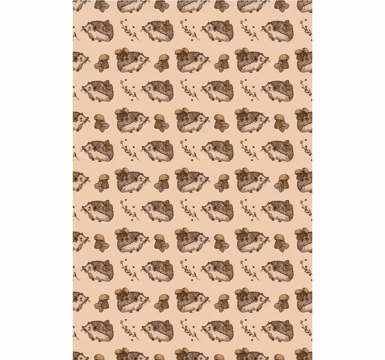 Stores enfants Champignons et hérisson - TenStickers