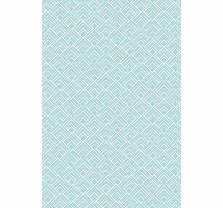 Stores nordiques Lignes en zigzag bleu clair - TenStickers