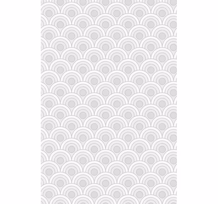 Toile fenêtre textures et motifs motifs gris courbés - TenStickers