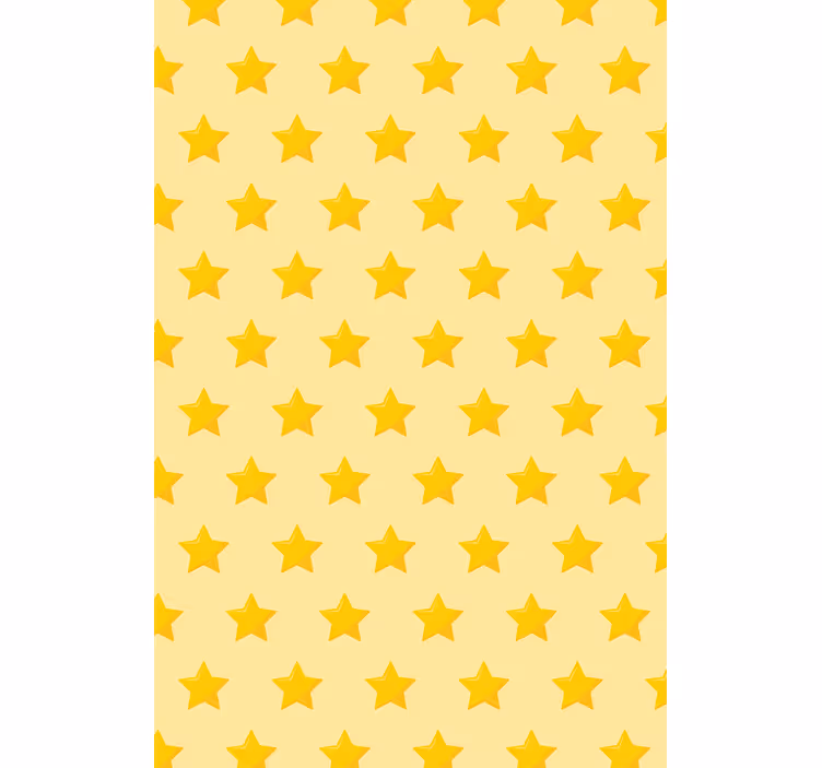 Toile fenêtre original motif étoile jaune - TenStickers