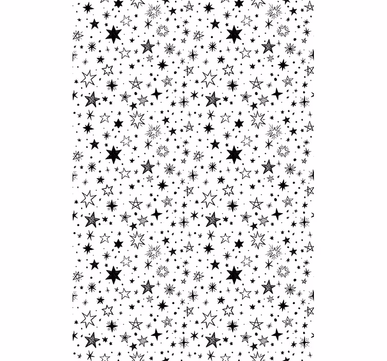 Toile fenêtre chambre adolescent motif de nuit étoilée - TenStickers