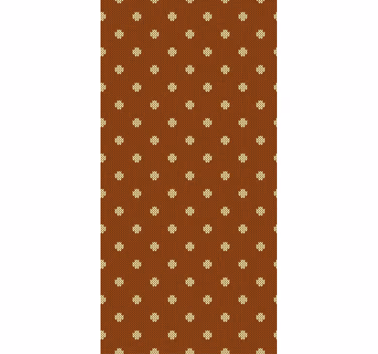 Toile fenêtre chambre enfant motif simple marron - TenStickers