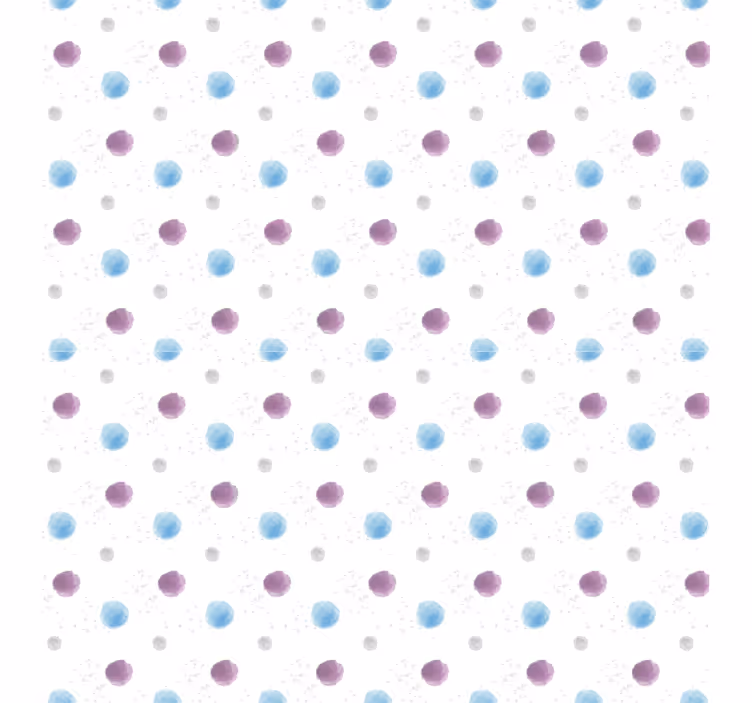 Toile fenêtre chambre enfant pois à motifs colorés - TenStickers