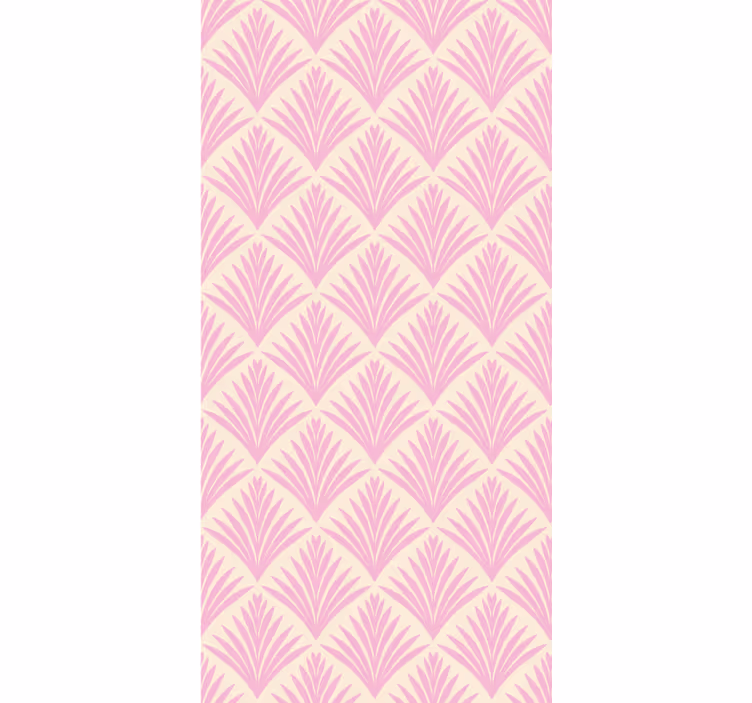 Toile fenêtre fleurs et plantes motif palmier élégant - TenStickers