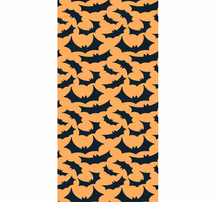 Toile fenêtre animaux modèle de silhouette de chauve-souris - TenStickers
