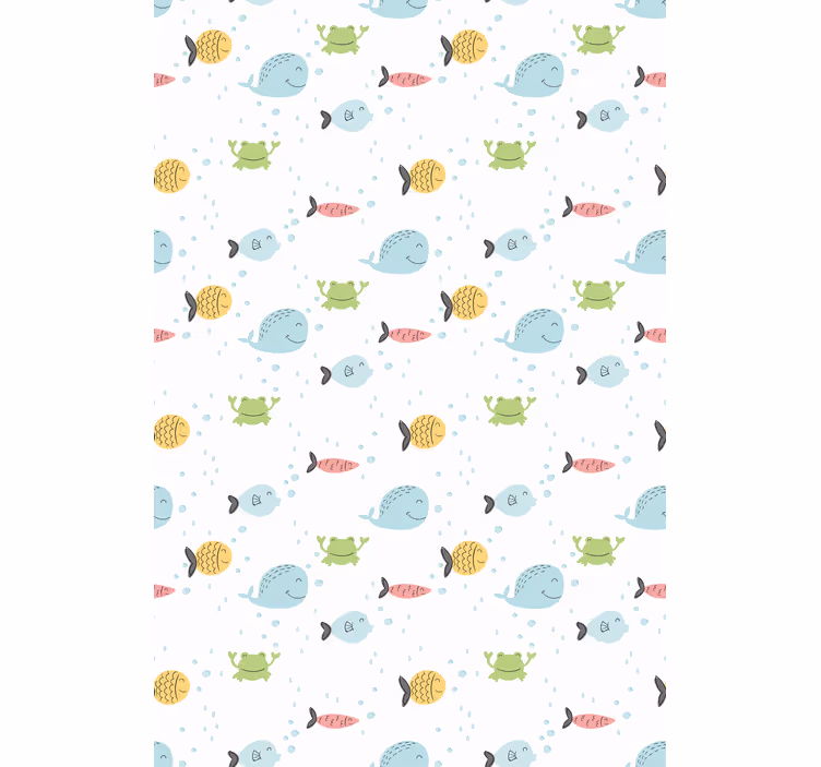 Toile fenêtre animaux la vie marine pour les enfants - TenStickers