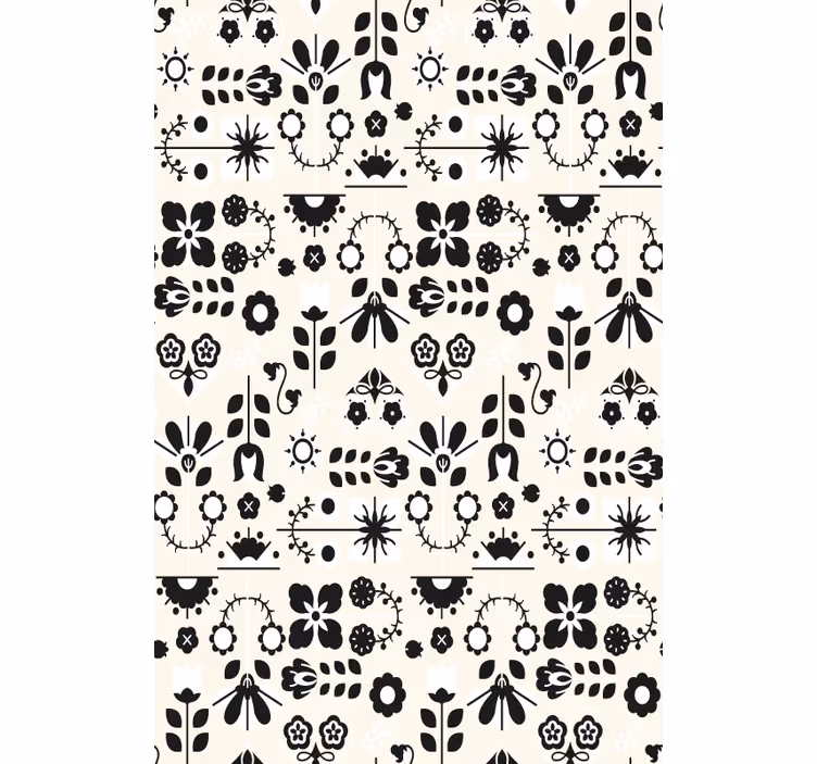 Toile fenêtre fleur charmants motifs floraux - TenStickers