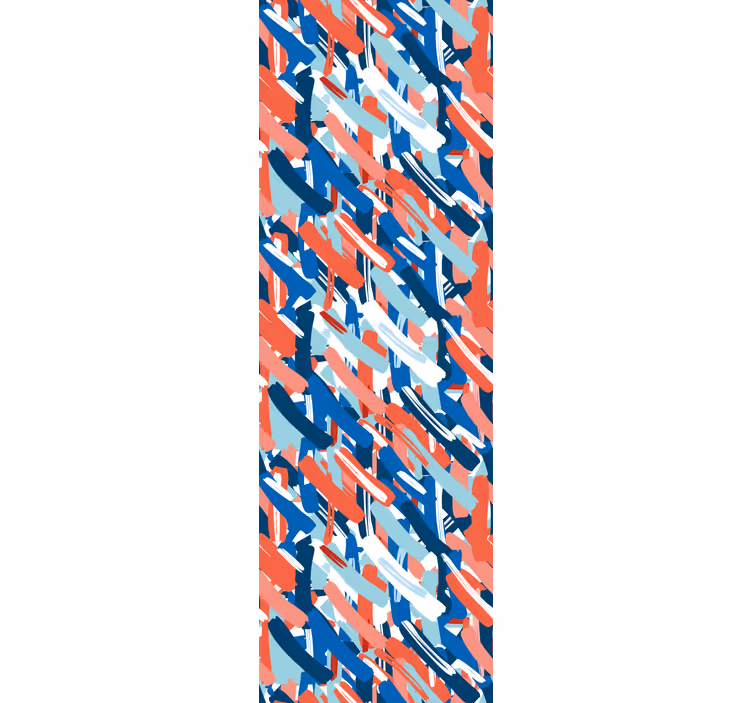 Toile fenêtre textures et motifs coups de pinceau audacieux - TenStickers