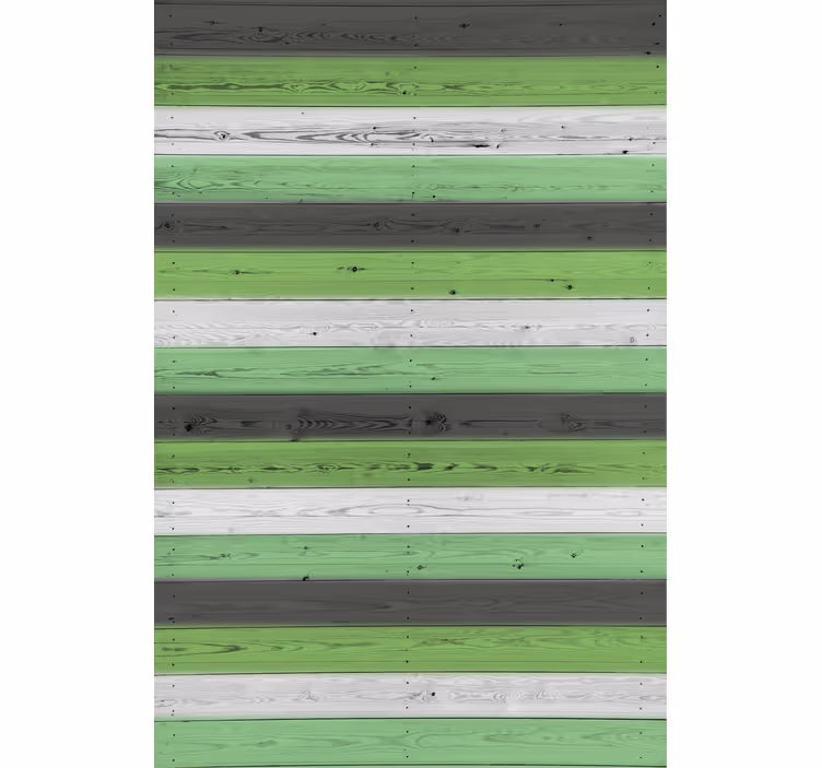 Toile fenêtre textures et motifs motif à rayures vertes - TenStickers