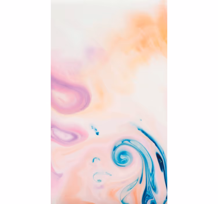 Toile fenêtre dessin dégradé pastel tourbillonnant - TenStickers
