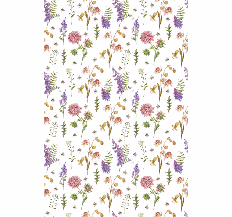 Toile fenêtre fleurs et plantes thème de jardin floral - TenStickers