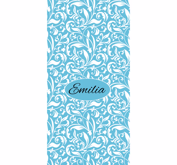Toile fenêtre fleur motif floral personnalisé - TenStickers