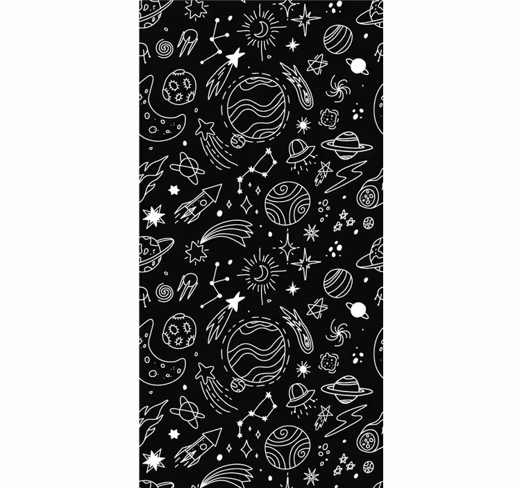 Toile fenêtre geek thème de l'exploration spatiale - TenStickers