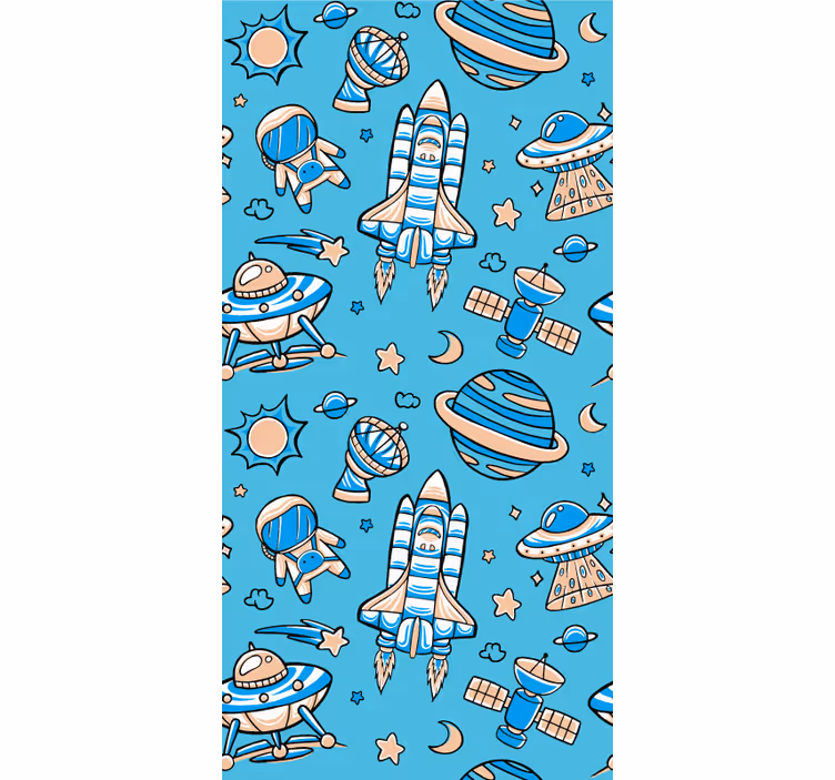 Toile fenêtre geek aventures d'exploration spatiale - TenStickers