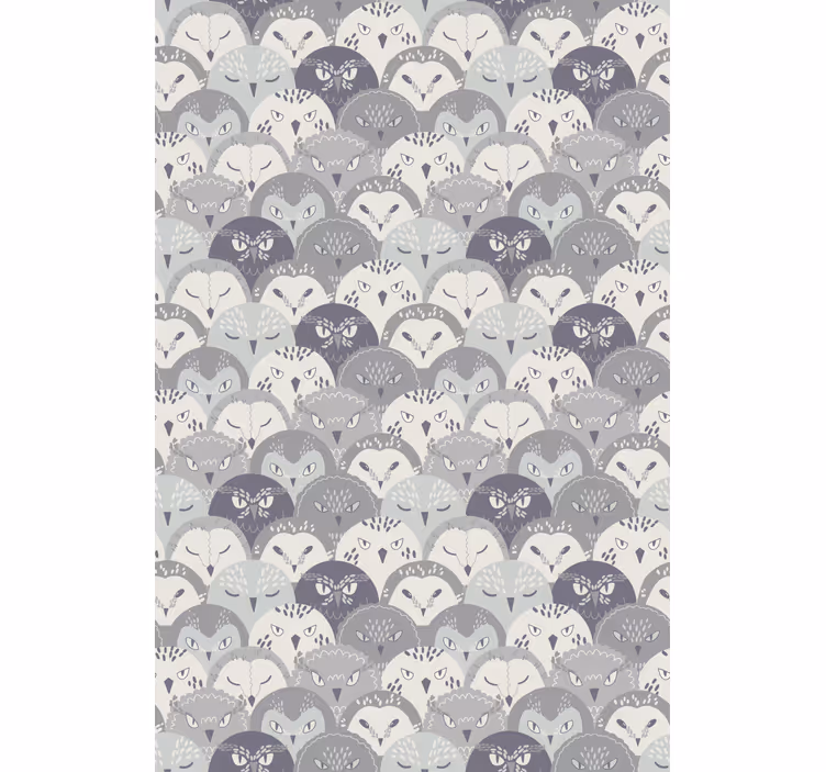 Toile fenêtre animaux créatures de la forêt grise - TenStickers