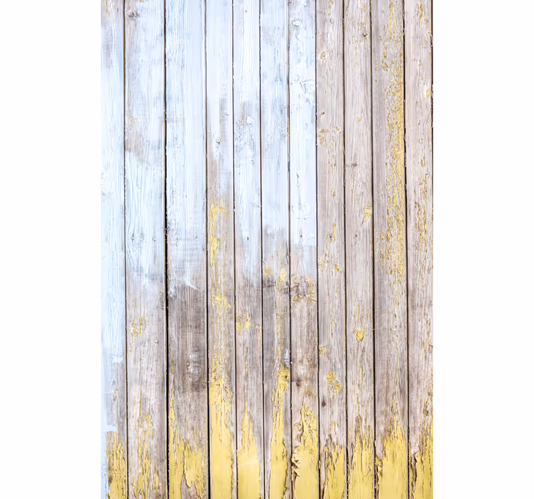 Toile fenêtre rustique texture du bois patiné - TenStickers