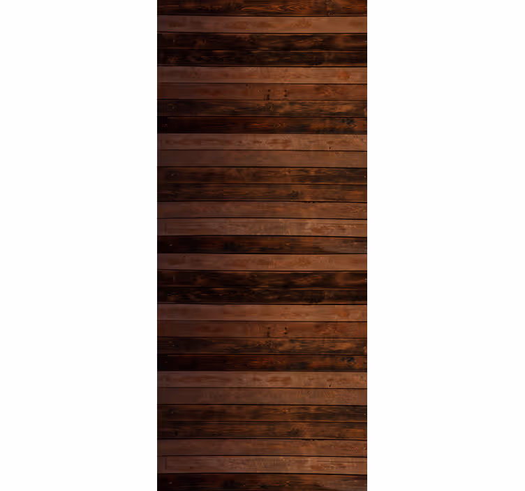 Toile fenêtre rustique motif de lattes en bois - TenStickers