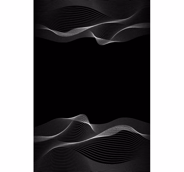 Toile fenêtre textures et motifs lignes fluides - TenStickers
