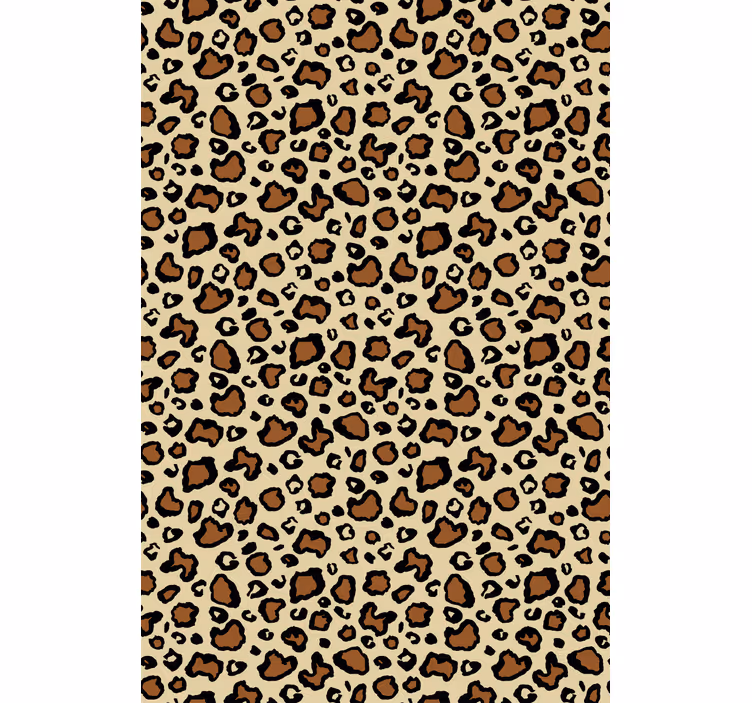 Toile fenêtre animaux motif tacheté de léopard - TenStickers