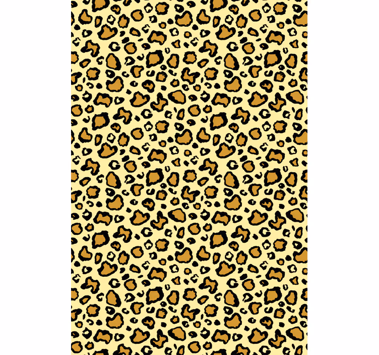 Toile fenêtre animal thème tacheté de léopard - TenStickers