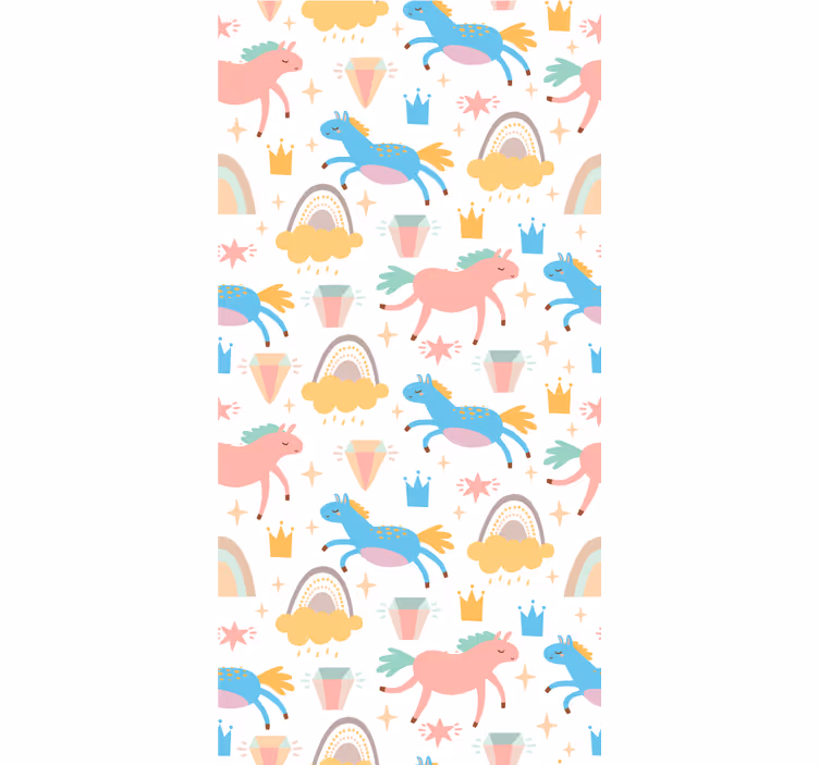 Toile fenêtre animaux charmante licorne fantastique - TenStickers