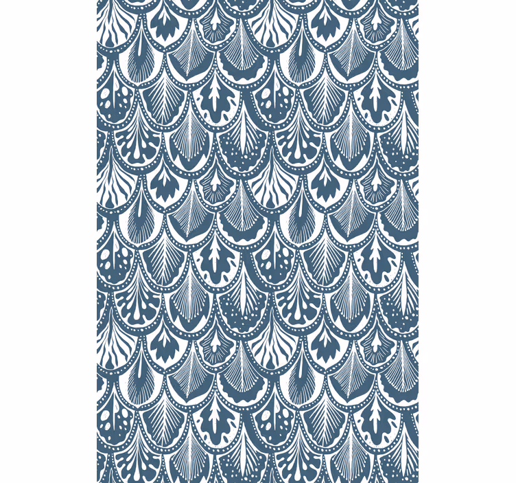 Toile fenêtre fleurs et plantes motif de feuilles - TenStickers