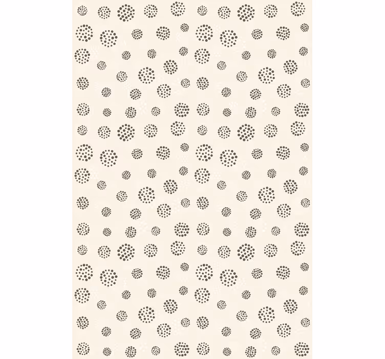Toile fenêtre chambre couple motif circulaire tacheté - TenStickers