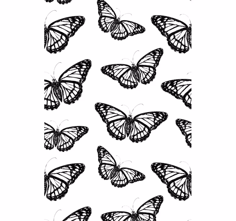 Toile fenêtre papillon ailes de monarque frappantes - TenStickers