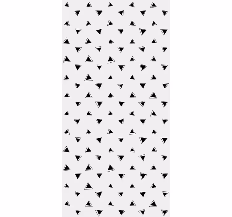 Toile fenêtre textures et motifs design triangulaire - TenStickers