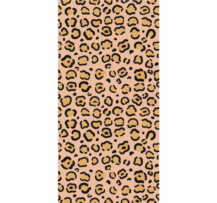 Toile fenêtre animal motif peau de léopard - TenStickers