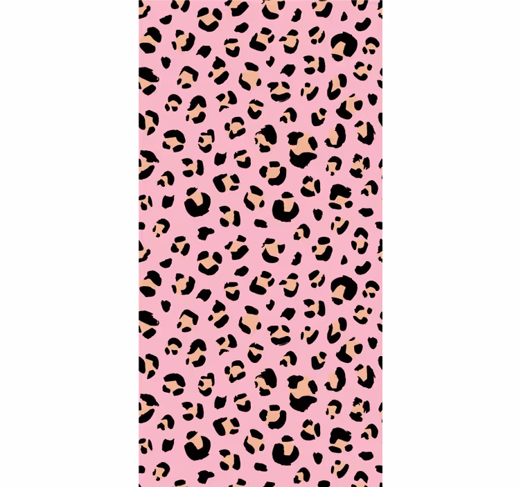Toile fenêtre animal motifs imprimés léopard - TenStickers