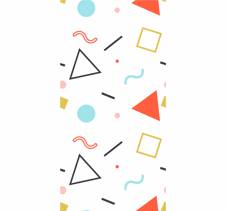 Toile fenêtre moderne formes géométriques minimalistes - TenStickers