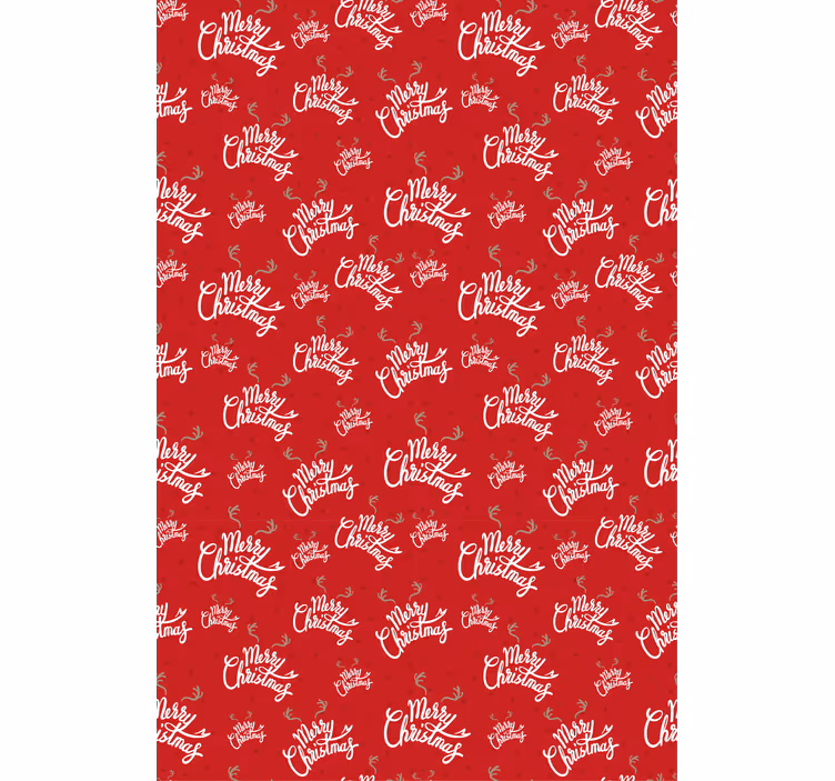 Toile fenêtre avec phrase modèle joyeux noël - TenStickers