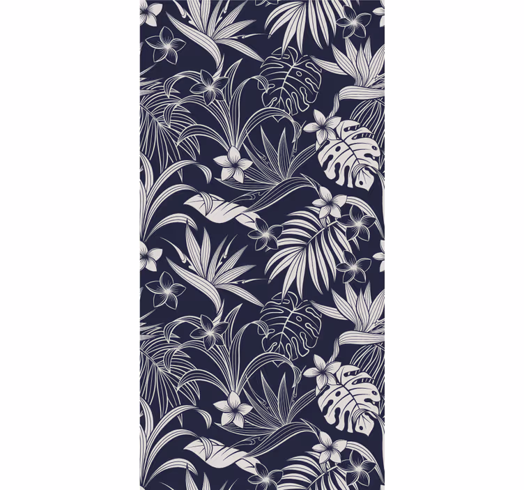 Stores avec plantes Feuilles et fleurs - TenStickers