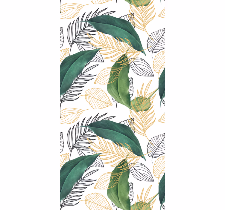 Toile fenêtre fleurs et plantes feuillage luxuriant - TenStickers