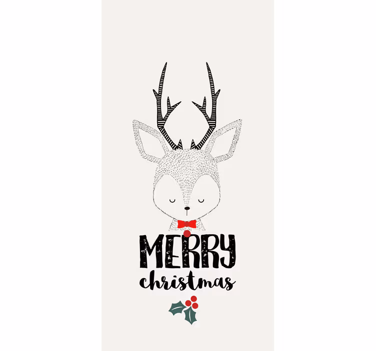 Plus de stores Joyeux noël avec des amis rennes - TenStickers