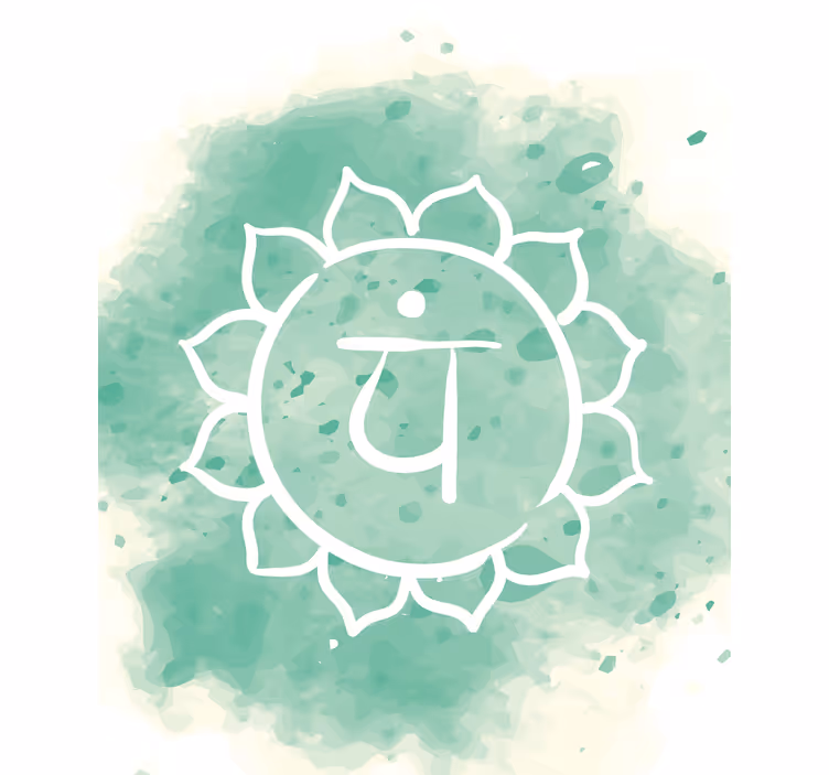 Toile fenêtre zen création d'emblème de chakra - TenStickers