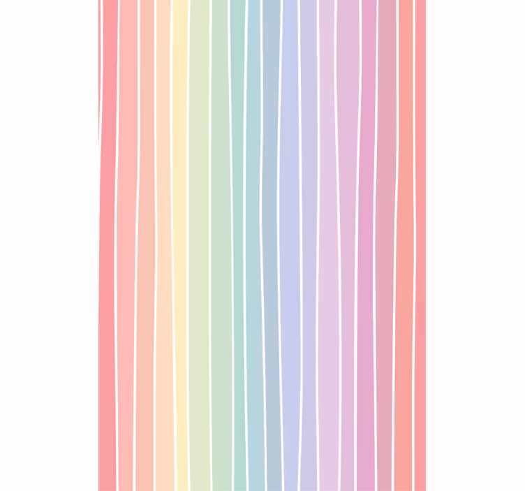 Toile fenêtre textures et motifs rayures pastel douces - TenStickers