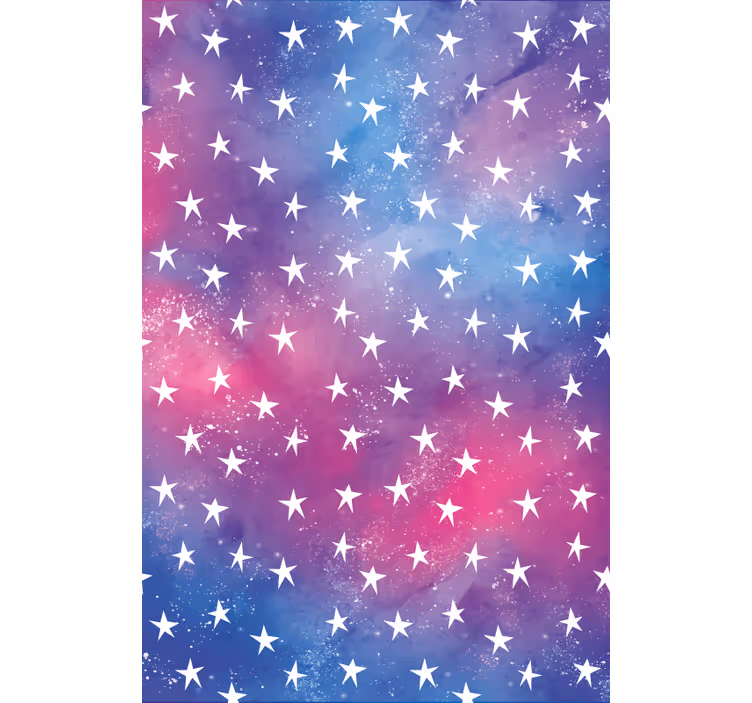 Toile fenêtre chambre enfant motif de ciel étoilé - TenStickers