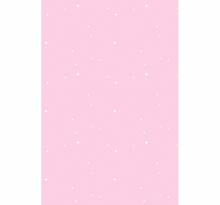 Toile fenêtre chambre adolescent motif rose étoilé - TenStickers