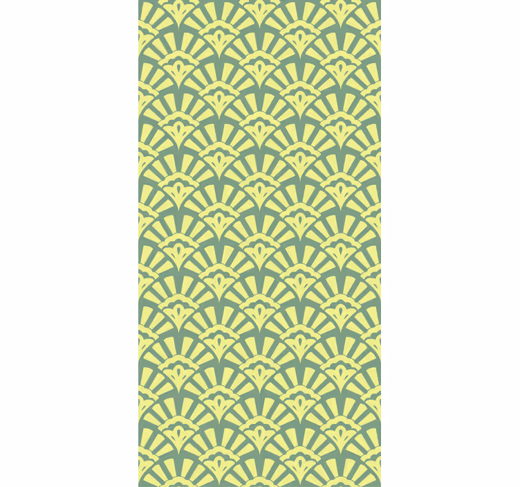 Toile fenêtre textures et motifs thème de feuille élégante - TenStickers