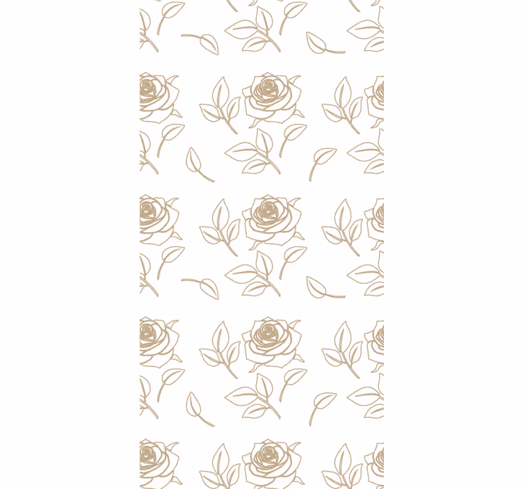 Toile fenêtre fleurs et plantes motif de rose délicat - TenStickers