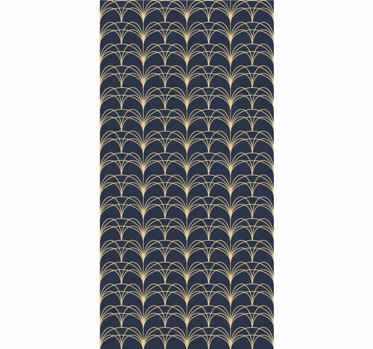 Toile fenêtre élégante arches d'or - TenStickers